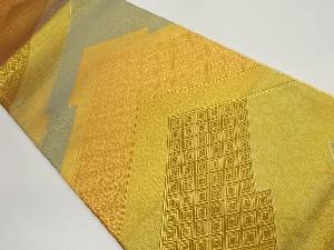 本場筑前博多佐賀錦菱尽くしに古典柄・萩模様織出し袋帯